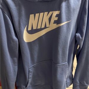 Nike Light Blue Sweatshirt with White Logo